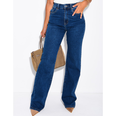 TALL – Jeans mit geradem Schnitt, hoher Taille, Stretch und extra langer Länge