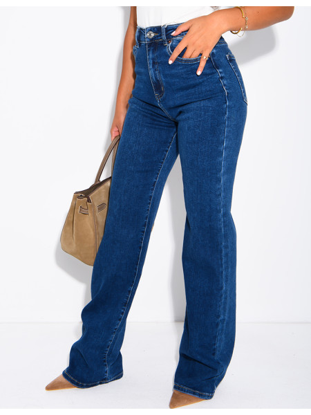 TALL – Jeans mit geradem Schnitt, hoher Taille, Stretch und extra langer Länge