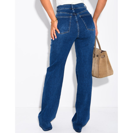 TALL – Jeans mit geradem Schnitt, hoher Taille, Stretch und extra langer Länge