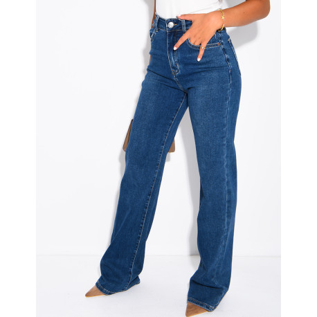 TALL – Jeans mit geradem Schnitt, hoher Taille, Stretch und extra langer Länge