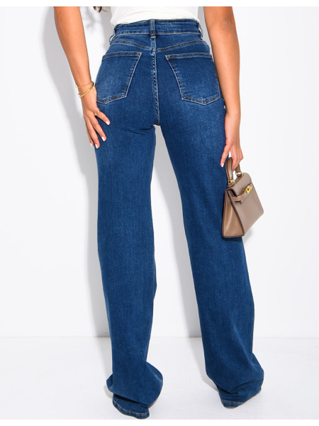 TALL – Jeans mit geradem Schnitt, hoher Taille, Stretch und extra langer Länge