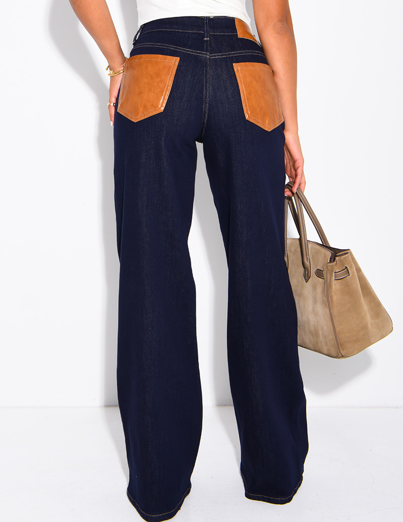 Raw-Denim-Jeans für Damen...