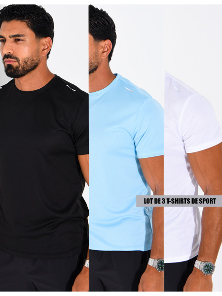 Lot de 3 t-shirts de sport