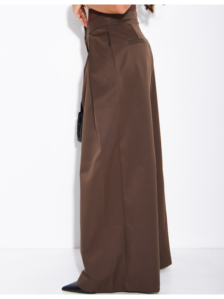 Weit geschnittene Hose mit Bundfalten