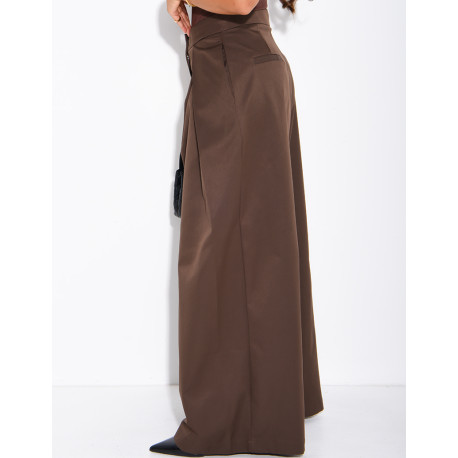 Weit geschnittene Hose mit Bundfalten