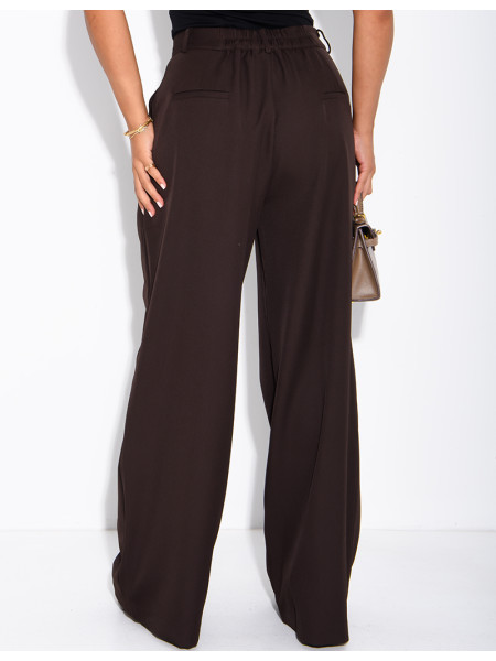 Pleated tailored trousers