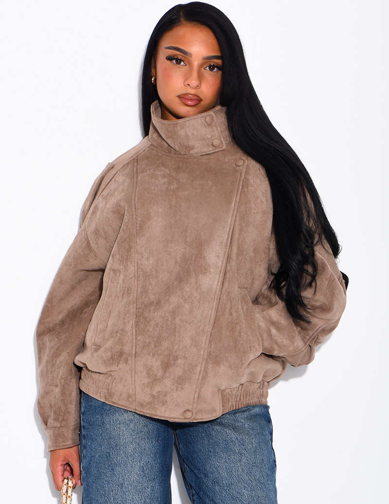 Oversized jacket with a...
