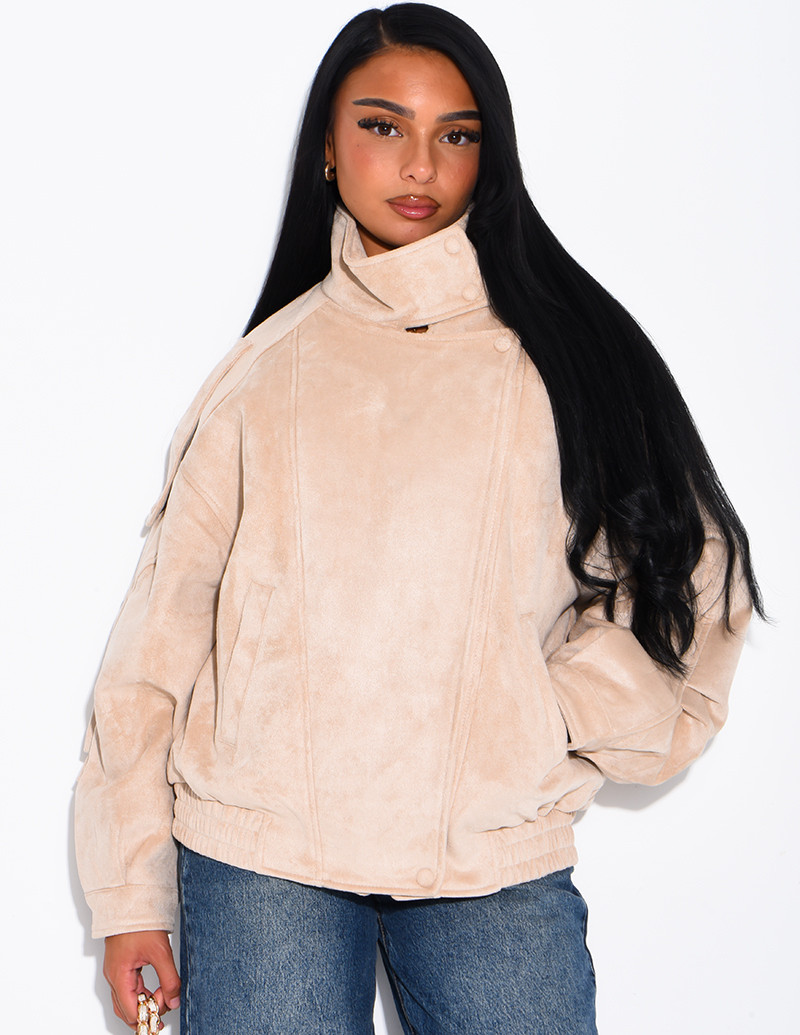 Oversized jacket with a...