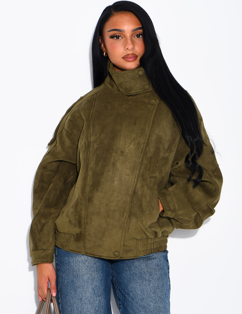 Oversized jacket with a...