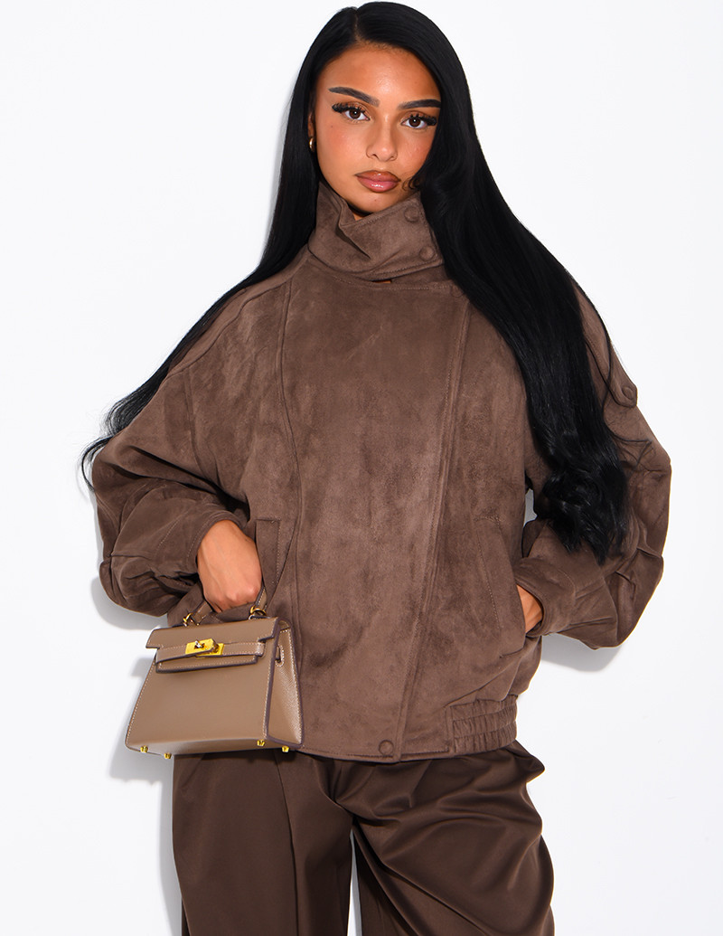 Oversized jacket with a...
