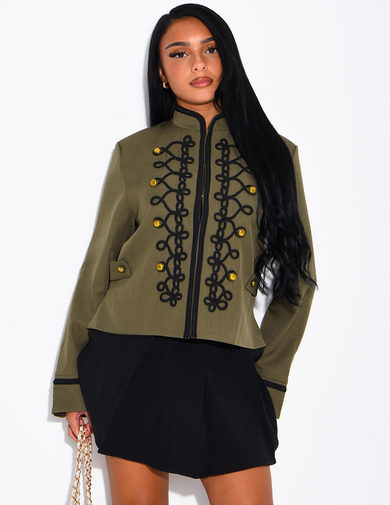 Jacke im Militärstil mit...