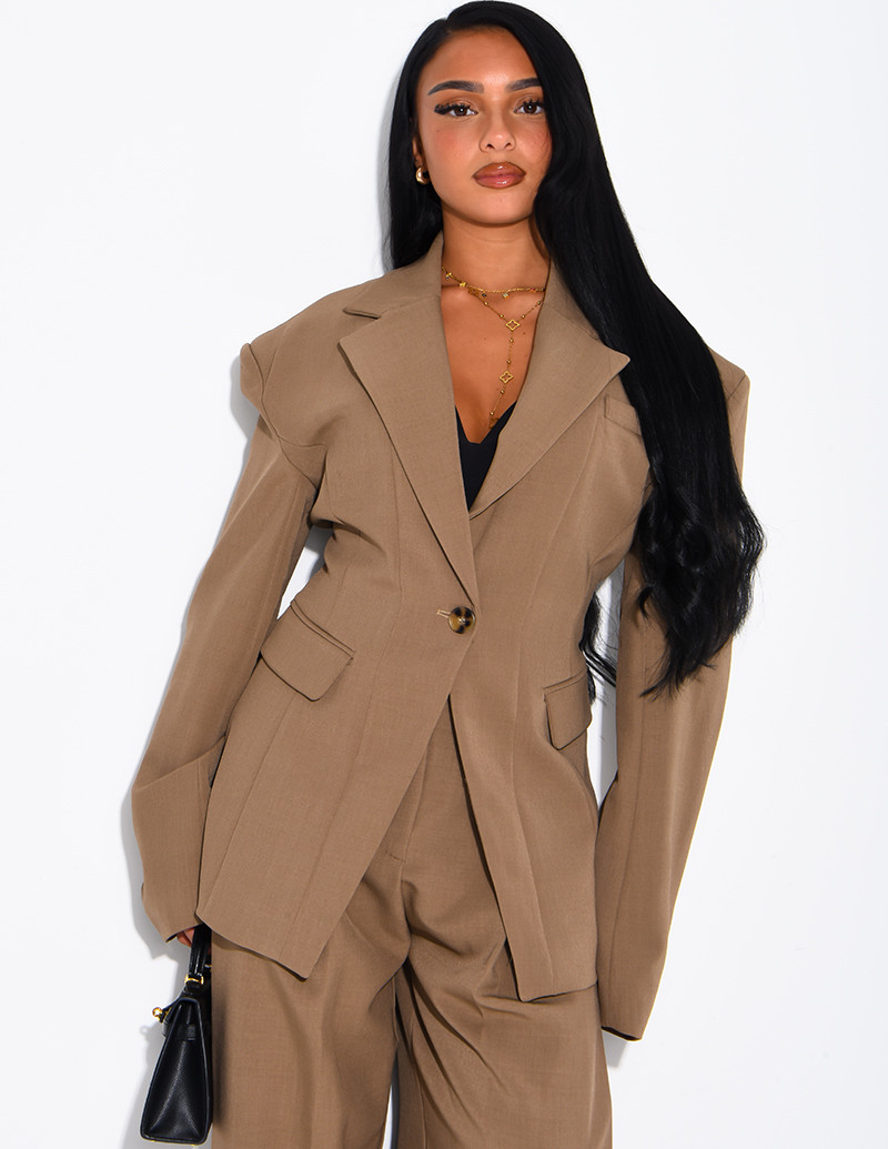 Blazer mit strukturierten...