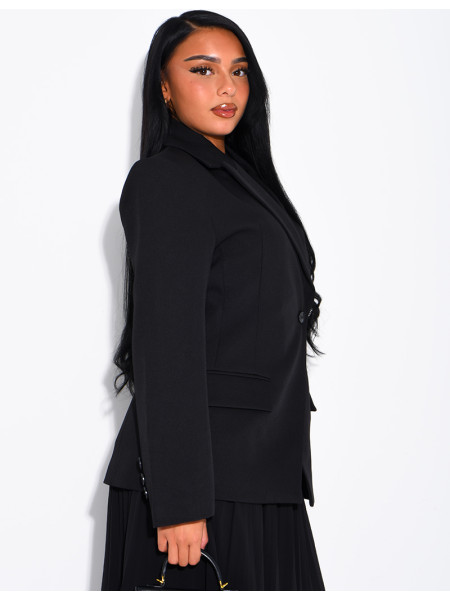 Premium-Blazer mit tailliertem Schnitt