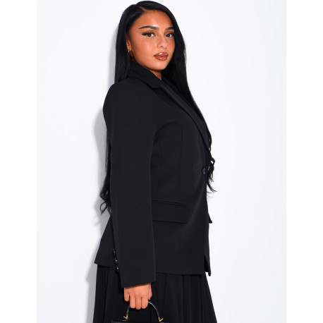Premium-Blazer mit tailliertem Schnitt