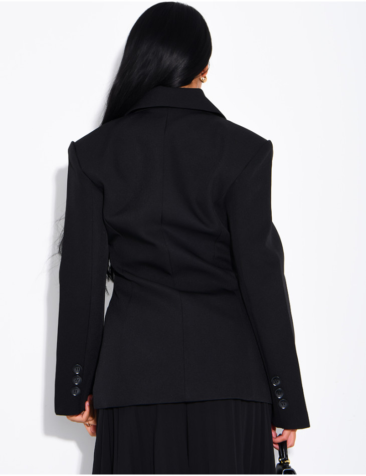 Premium-Blazer mit tailliertem Schnitt