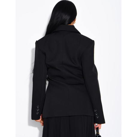 Premium-Blazer mit tailliertem Schnitt