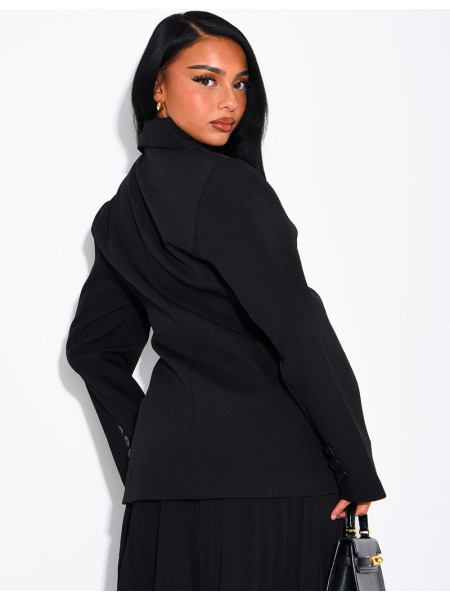 Premium-Blazer mit tailliertem Schnitt