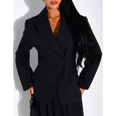 Premium-Blazer mit tailliertem Schnitt
