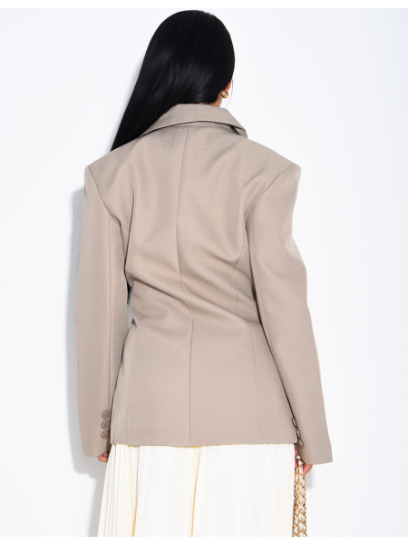 Premium blazer with a fitted waist