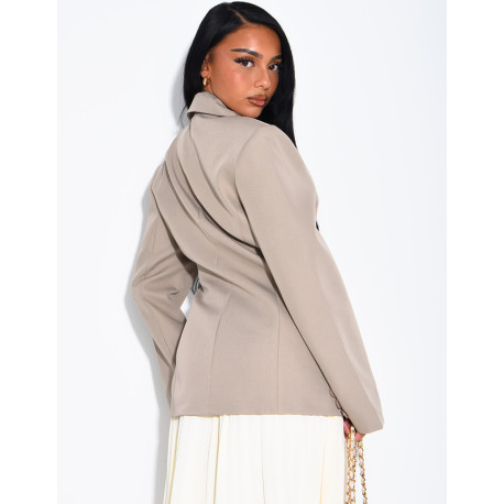 Premium blazer with a fitted waist