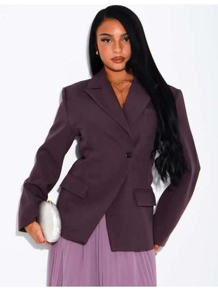 Premium blazer with a fitted waist