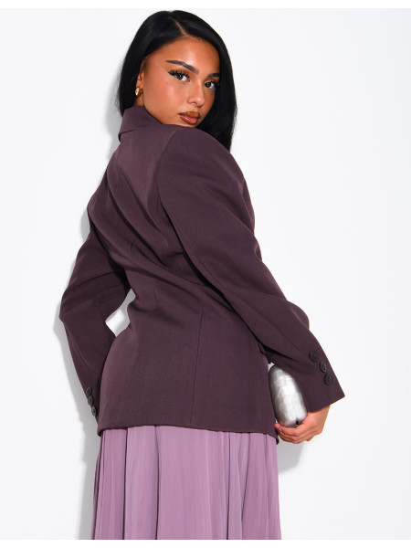 Premium blazer with a fitted waist