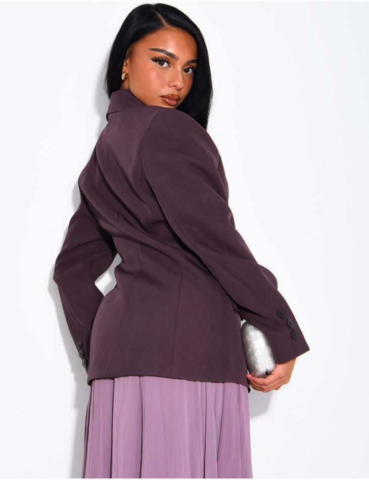 Premium blazer with a fitted waist