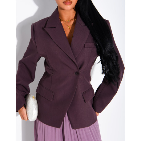 Premium blazer with a fitted waist