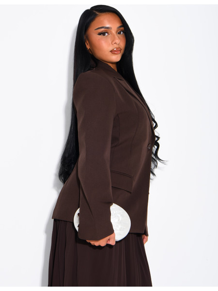 Blazer premium cintré à la taille