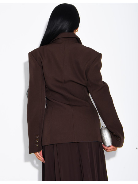 Blazer premium cintré à la taille