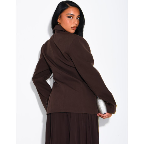 Blazer premium cintré à la taille