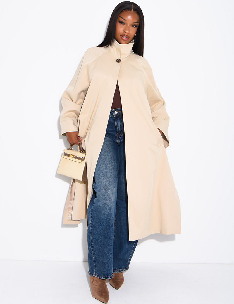 Oversize-Trenchcoat mit...