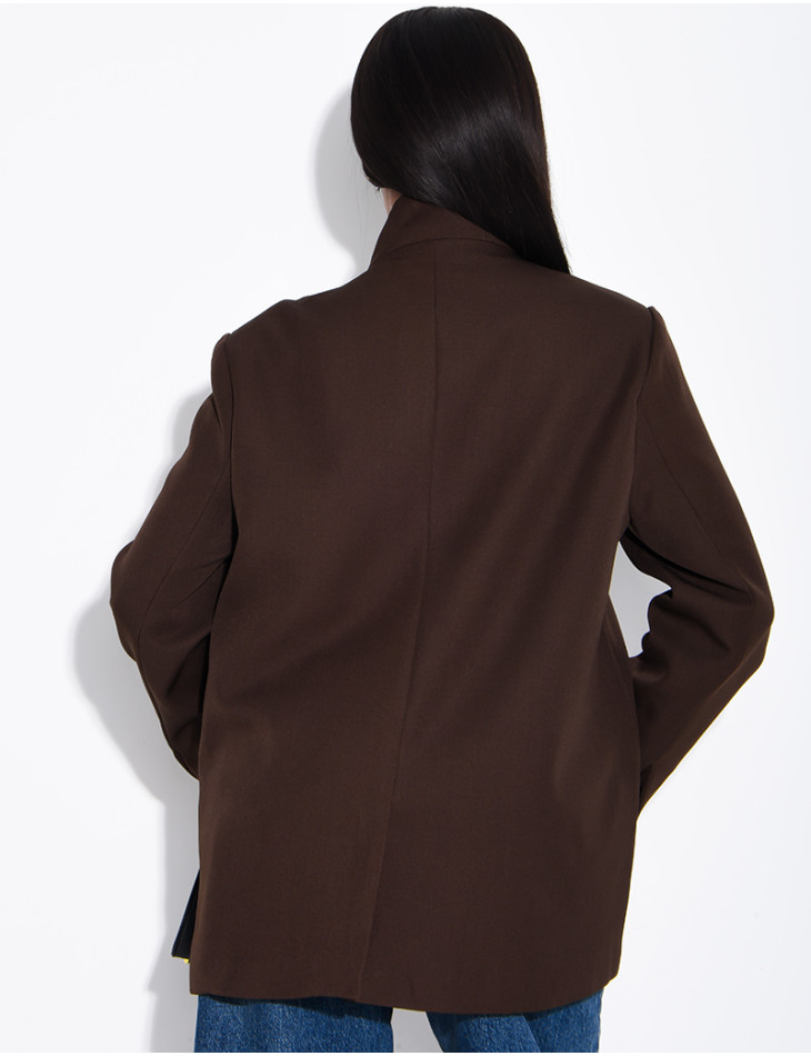 Asian-Style Tie-Front Blazer