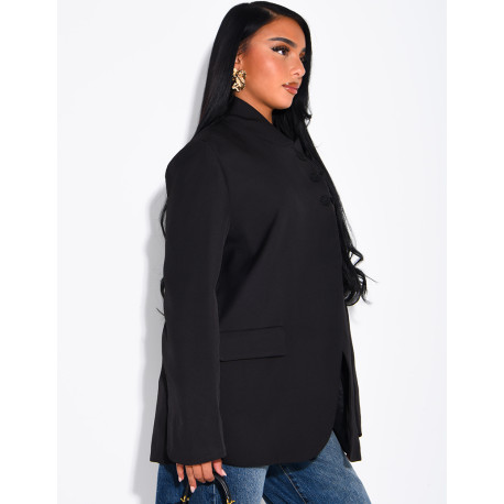 Blazer mit asiatischen Verschlüssen
