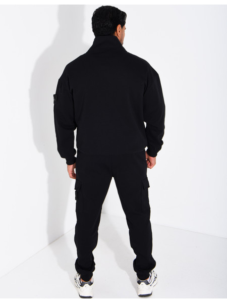 Ensemble Homme pantalon et sweat à col zippé