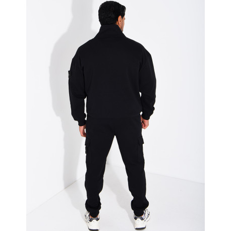 Ensemble Homme pantalon et sweat à col zippé