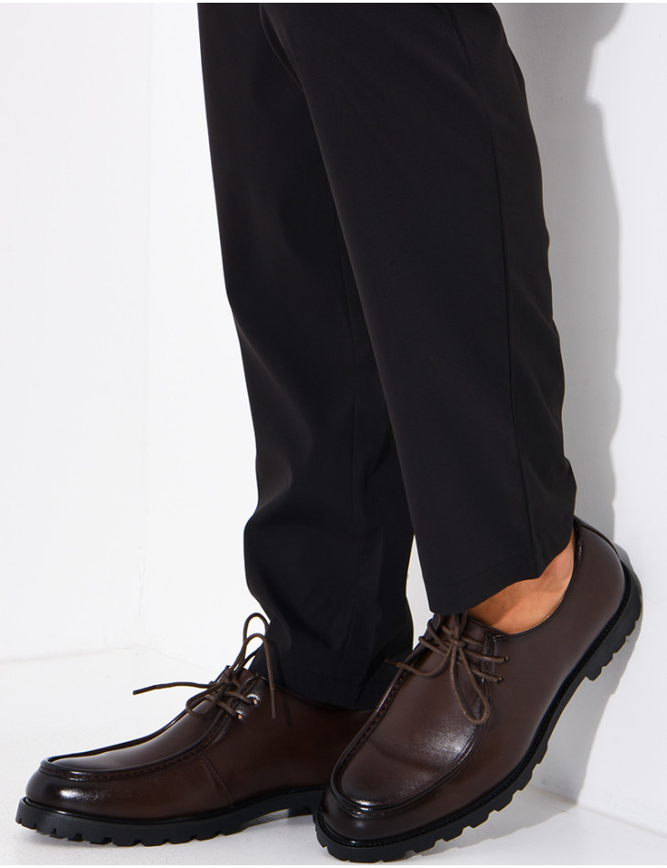 Mocassins en cuir à lacets