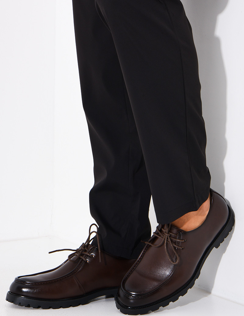 Mocassins en cuir à lacets