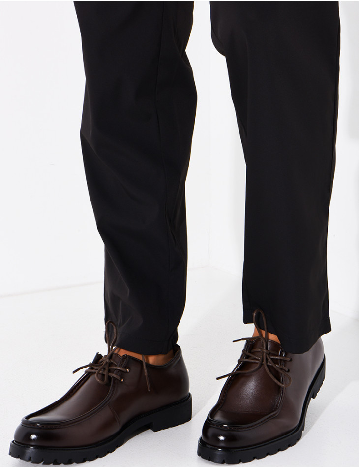Mocassins en cuir à lacets