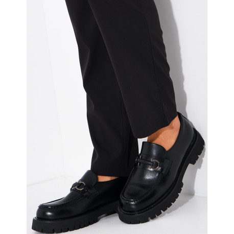 Mocassins en cuir