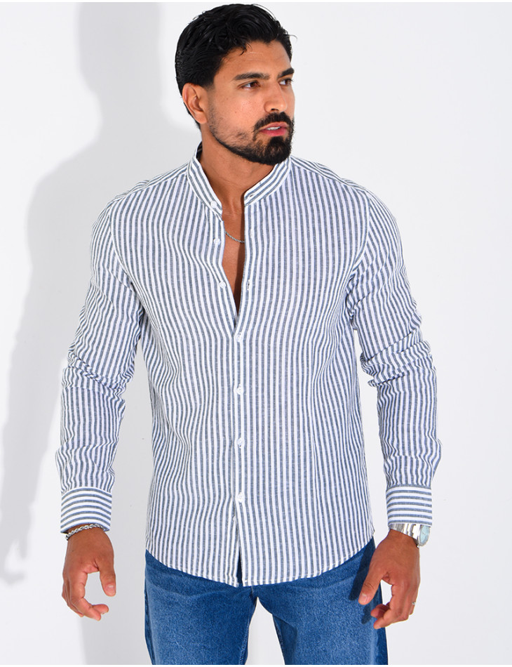 Striped linen shirt