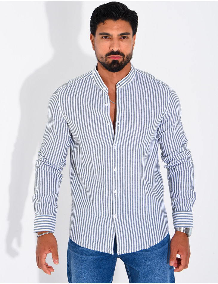 Striped linen shirt