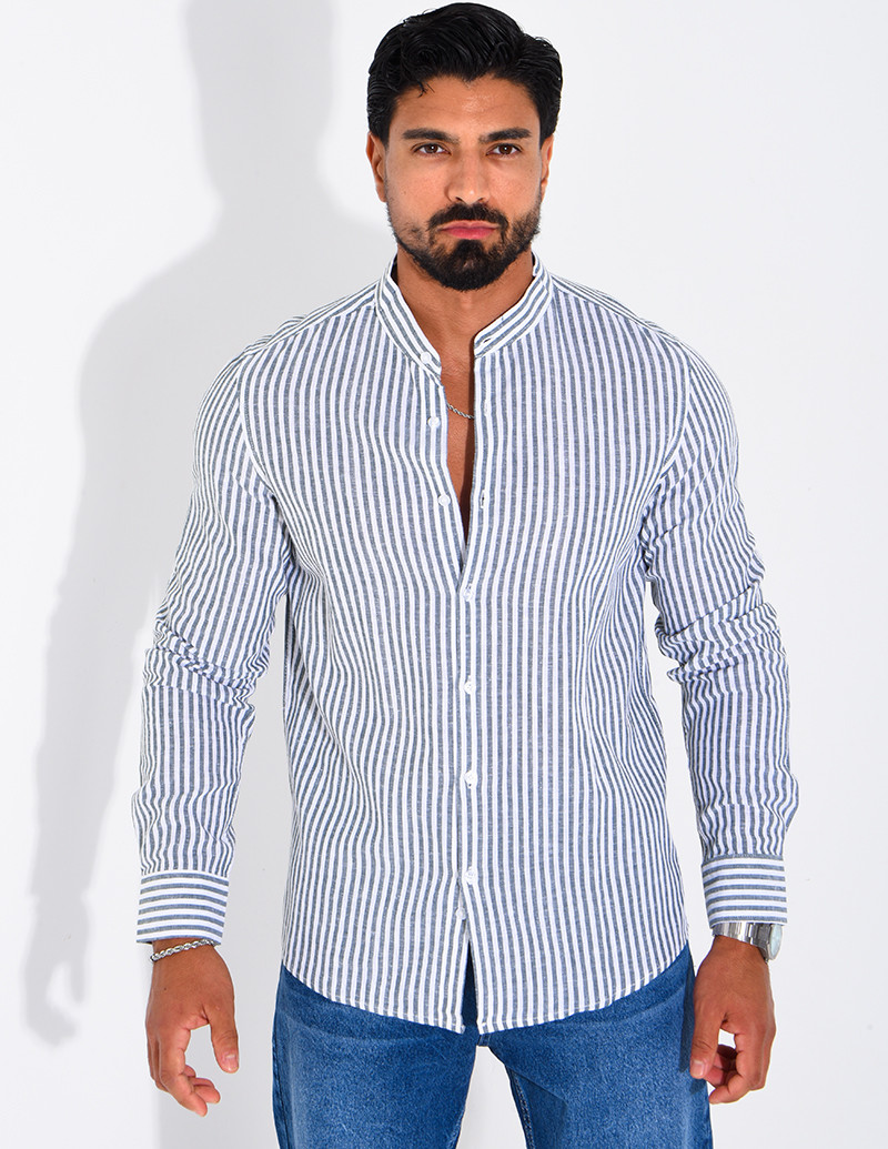 Striped linen shirt