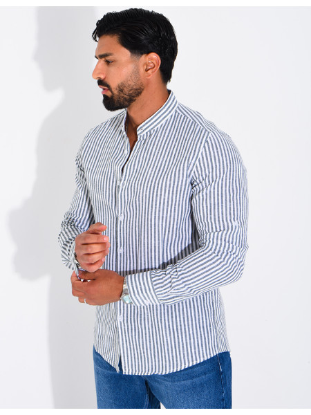 Striped linen shirt