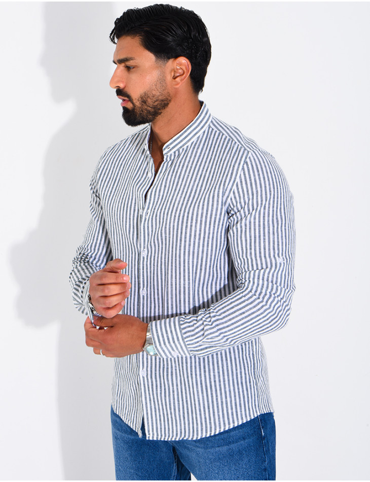 Striped linen shirt