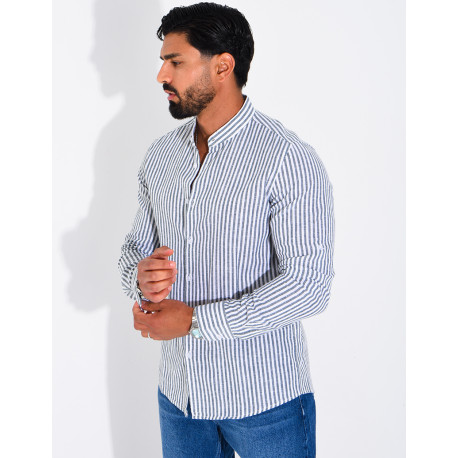 Striped linen shirt