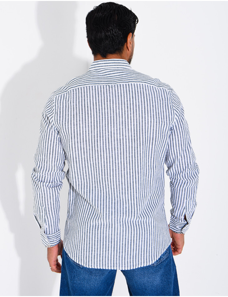 Striped linen shirt