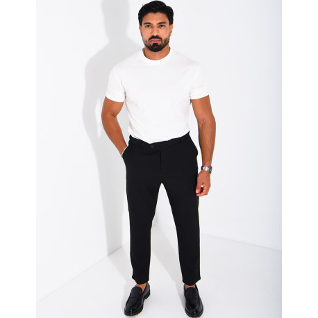Straight-leg dress pants