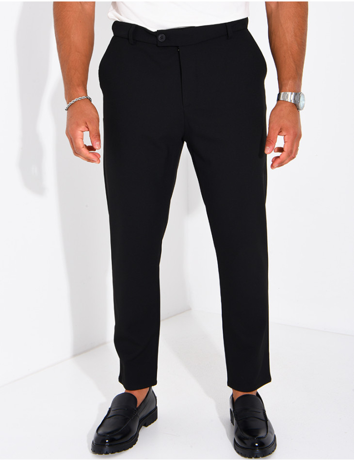 Straight-leg dress pants