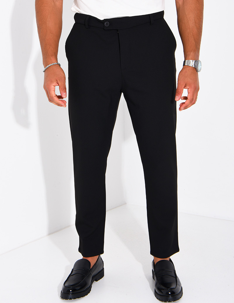 Straight-leg dress pants